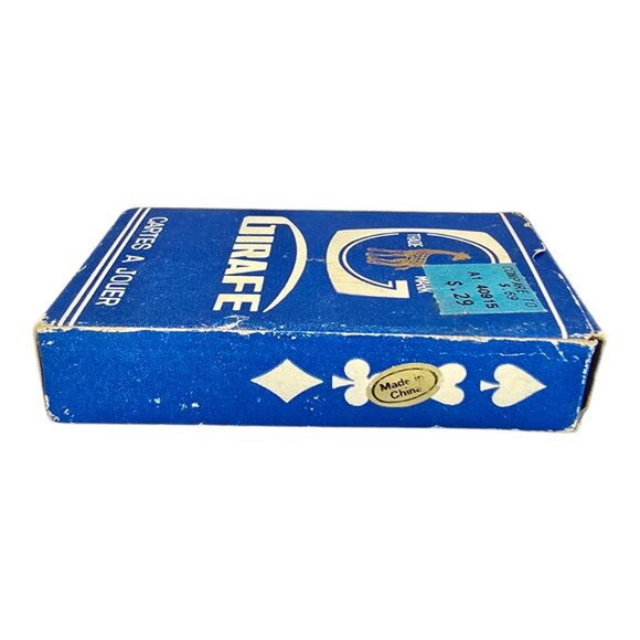 NEW Sealed! Vintage Giraffe Playing Cards Blue & White Backs - Picture 9 of 9